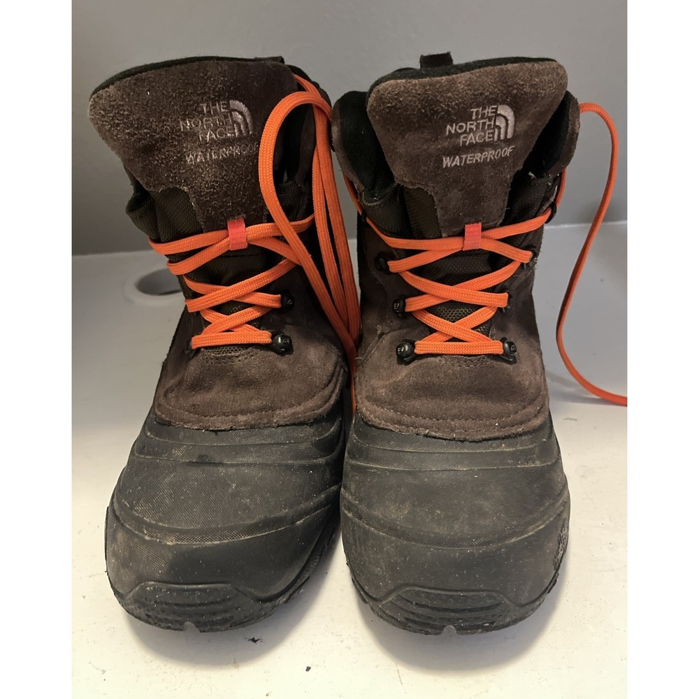 The North Face Winter Snow Boots Womens 6 Brown Suede Waterproof Heatseeker 200g
